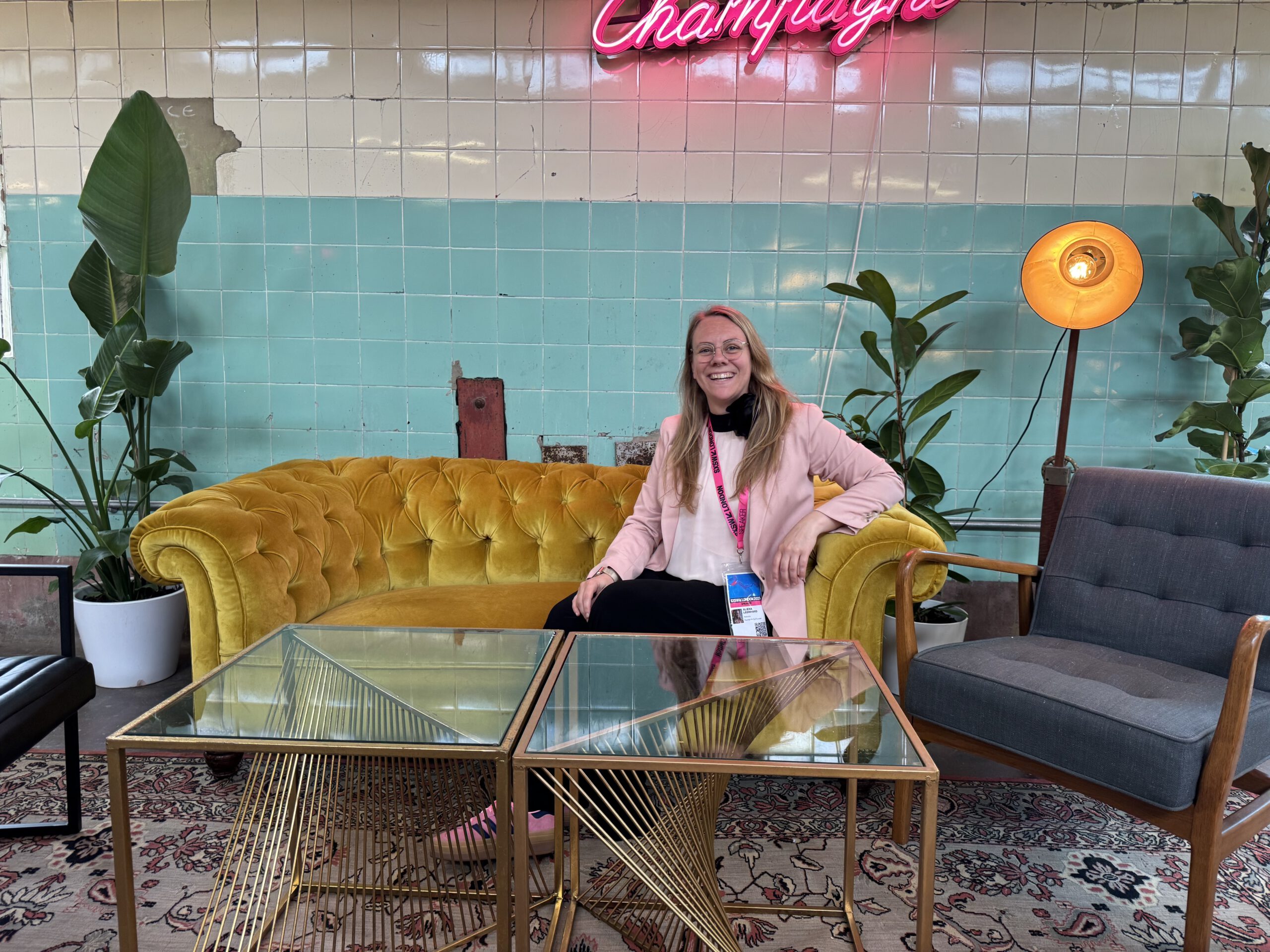 Relionite Founder Aliena Leonhard on Couch